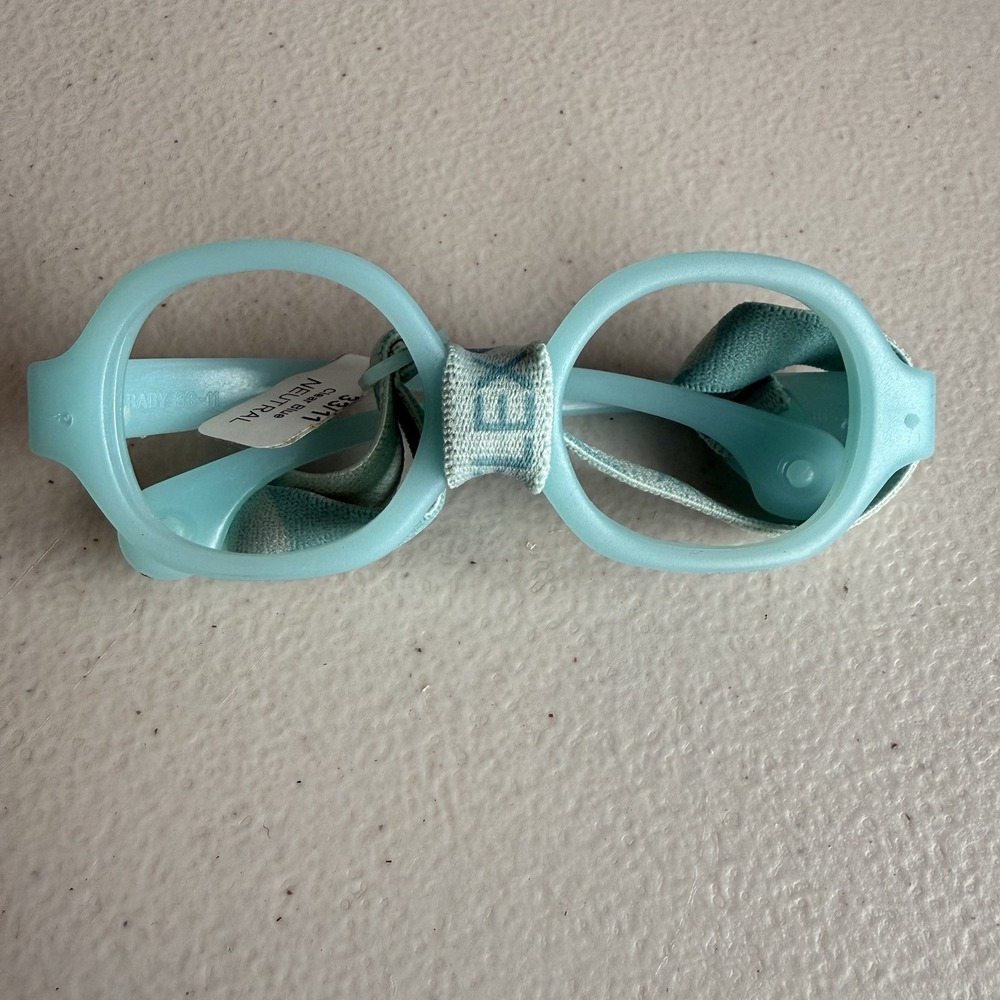 MIRAFLEX Mini Baby EC Clear Blue Neutral Frames Eyeglasses 33-11 Sample Italy‎